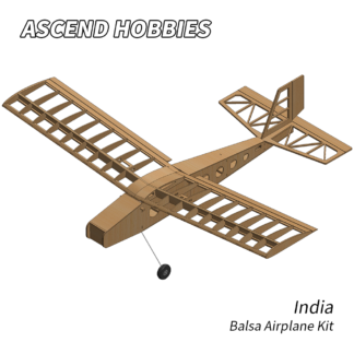 India – Radio Control Park Flyer Balsa Airplane Kit 36″